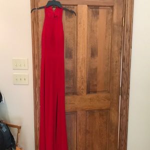 Red Sherri Hill prom dress